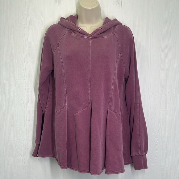 Anthropologie - Pilcro And The Letter Press Flynn Rose Pink Lightweight Hoodie M - Picture 3 of 15